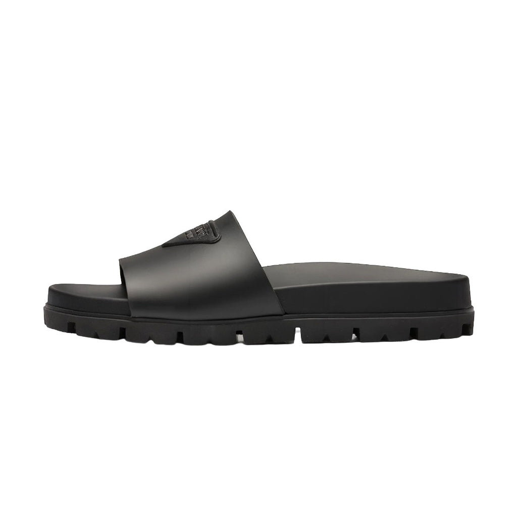 Prada Men's And Women's Summer Solid Colour Cowhide Leather Sandals And Slippers Shoes #76974