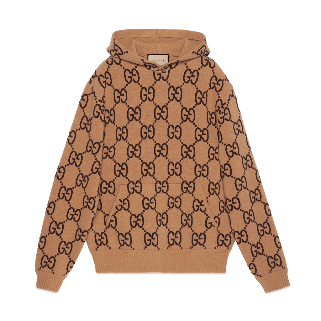 Gucci Men's Spring and Autumn Monogram Printed Long Sleeve Hooded Sweatshirt Pullover Sweatshirt #97962
