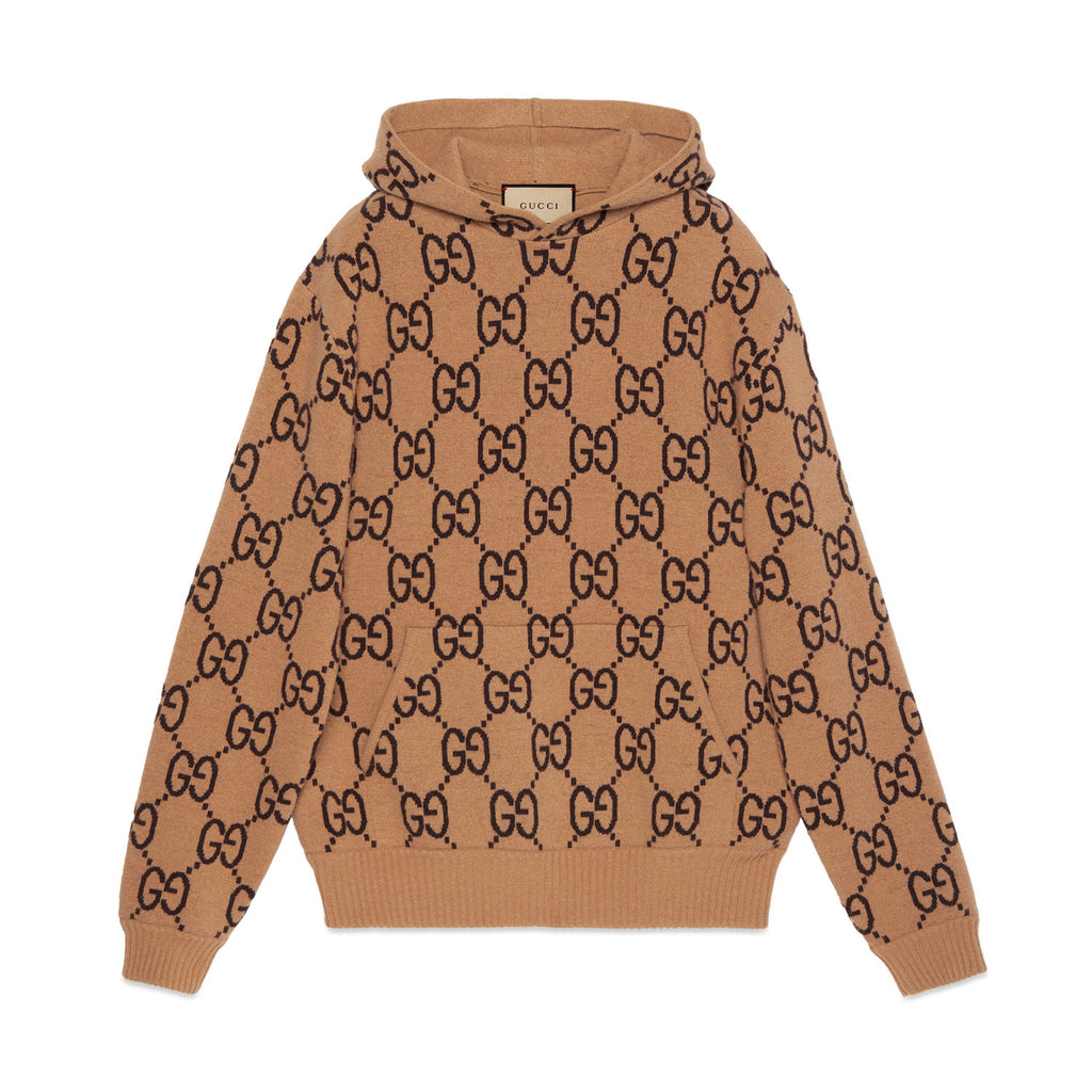 Gucci Men's Spring and Autumn Monogram Printed Long Sleeve Hooded Sweatshirt Pullover Sweatshirt #97962