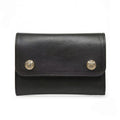 Chrome Hearts Black Tri-Fold Sword-Shaped Scroll Wallet Card Holder High-Street Fashion Trendy Zipper Mini Bag Male Bags #195954