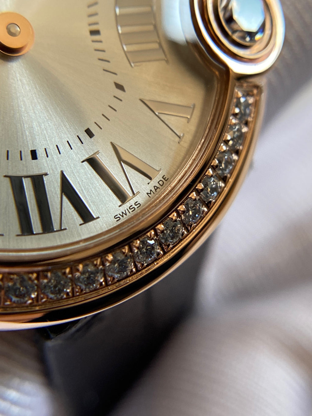 Cartier Black Strap Decorative Watch #21921