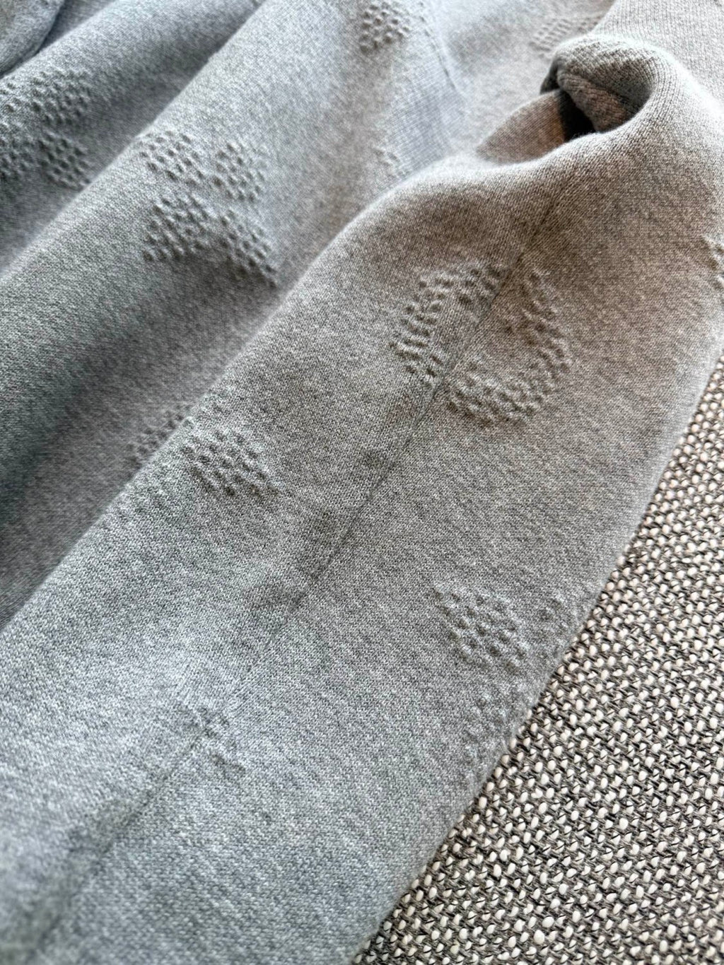 Louis Vuitton Men's and Women's MONOGRAM Embossed Pullover Knitted Three Dimensional Flower Knitted Sweater #332643
