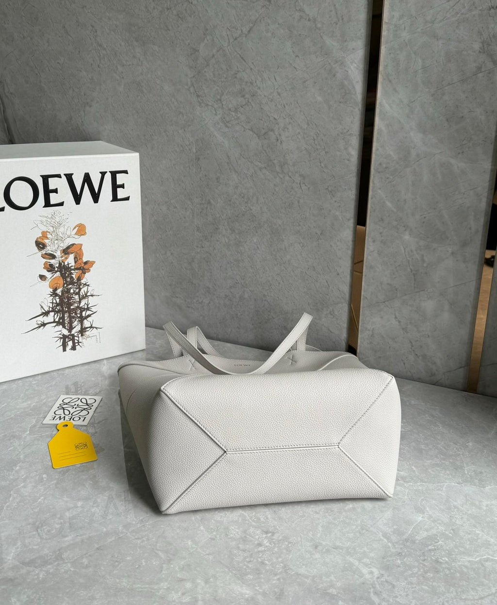 Loewe Puzzle Fold Women's Fashion Classic Solid Color Grained Nappa Calfskin Foldable Tote Bag Bags A779G50X89-1769 #78732