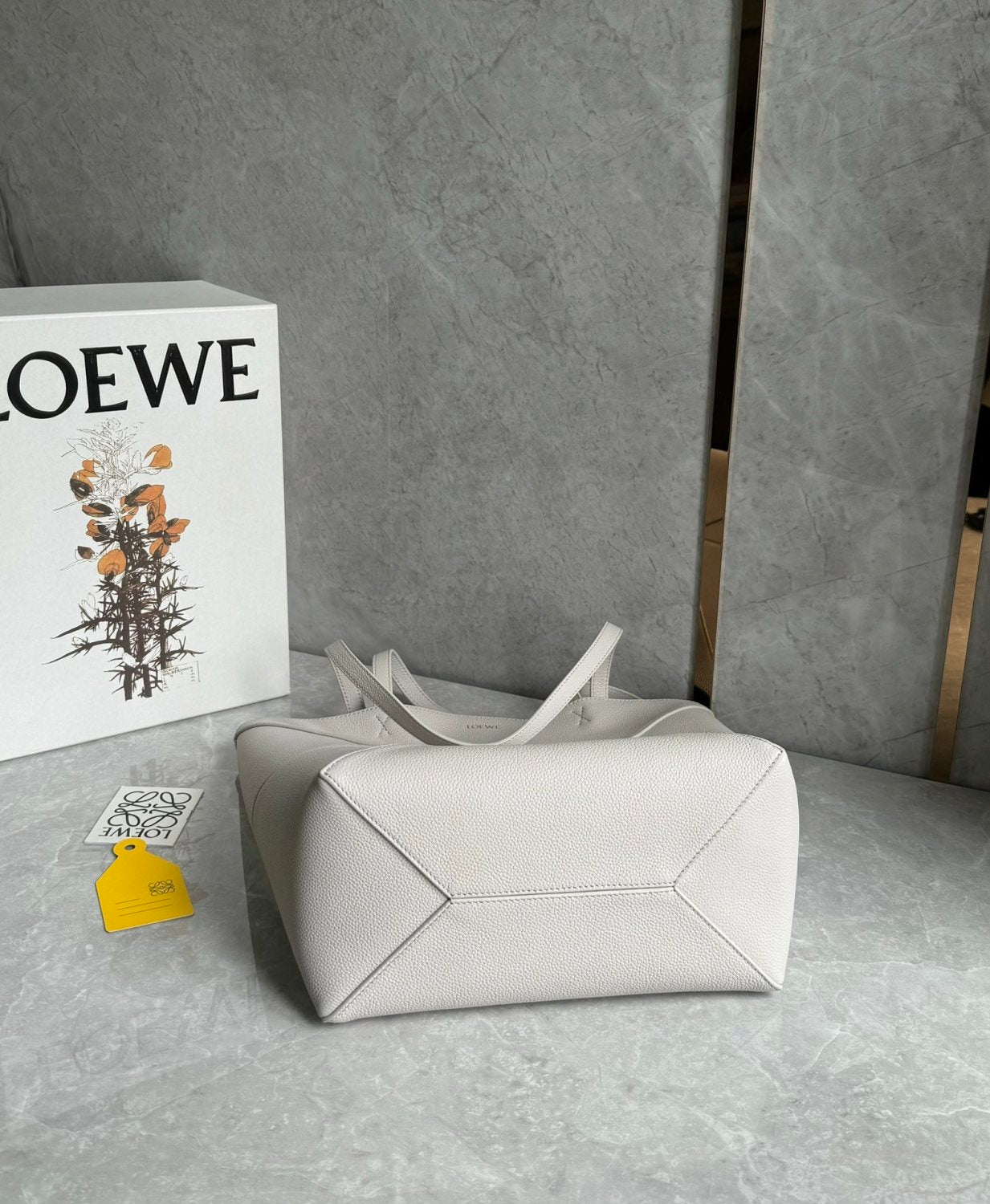 Loewe Puzzle Fold Women's Fashion Classic Solid Color Grained Nappa Calfskin Foldable Tote Bag Bags A779G50X89-1769 #78732