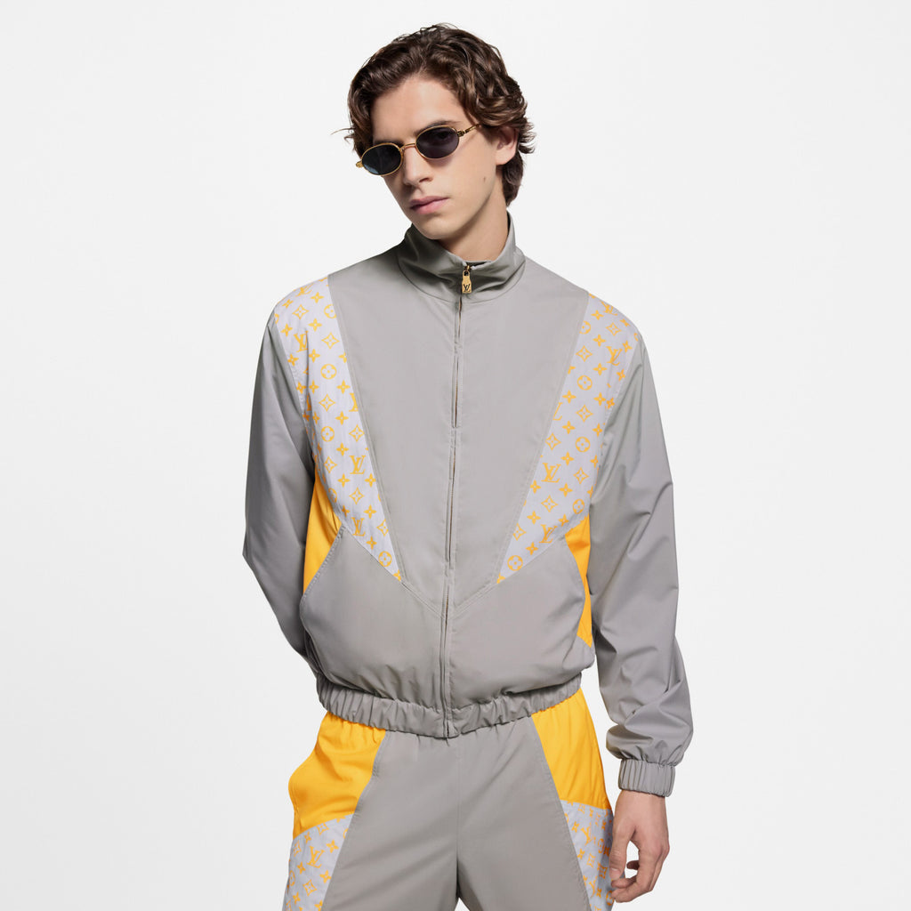 Louis Vuitton MONOGRAM Men's And Women's Spring/Autumn Fashion Casual Color Blocked High Neck Zipper Long Sleeved Jacket #78276