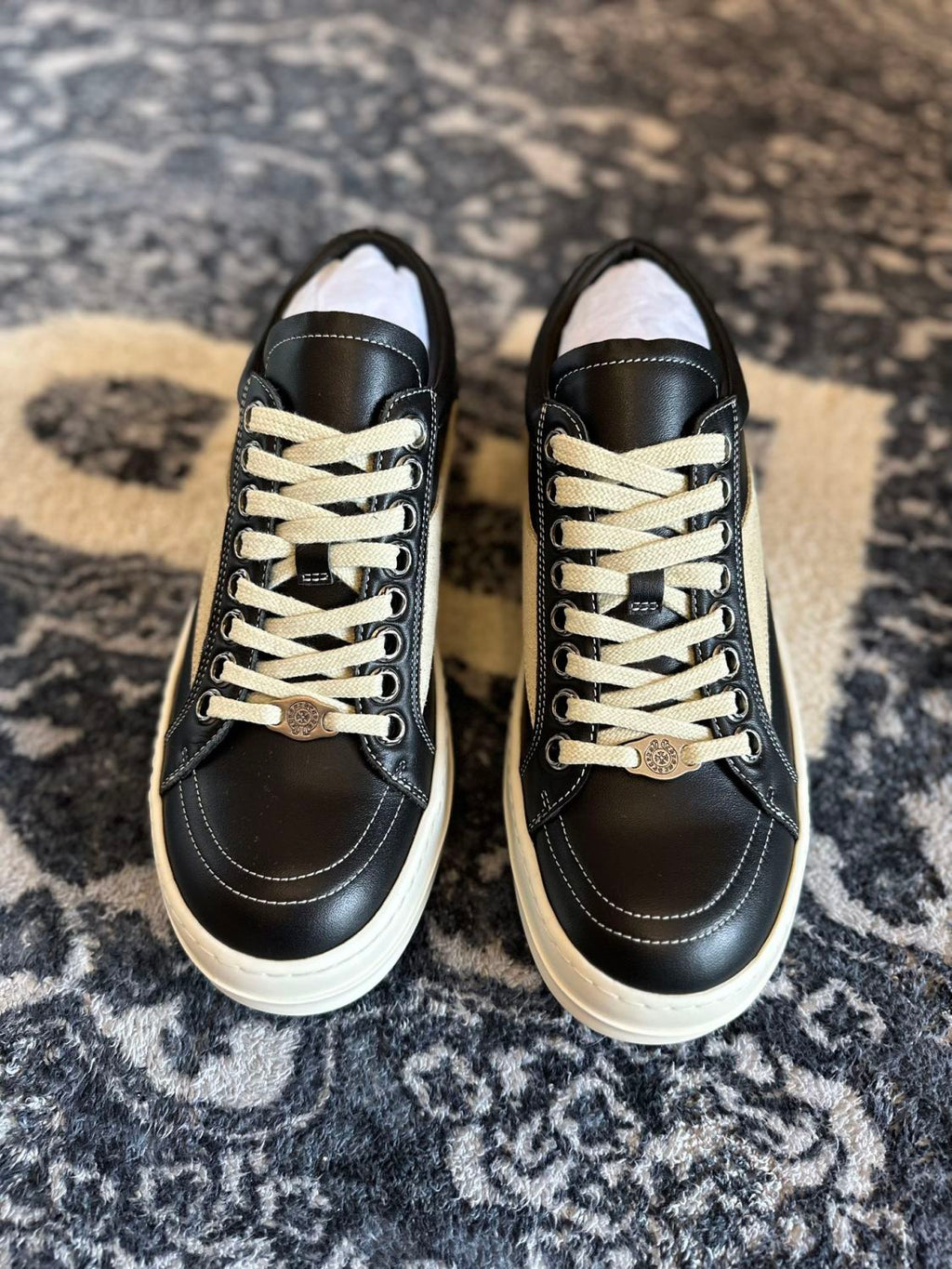 Rick Owens x Chrome Hearts Low Top Casual Shoes #336915