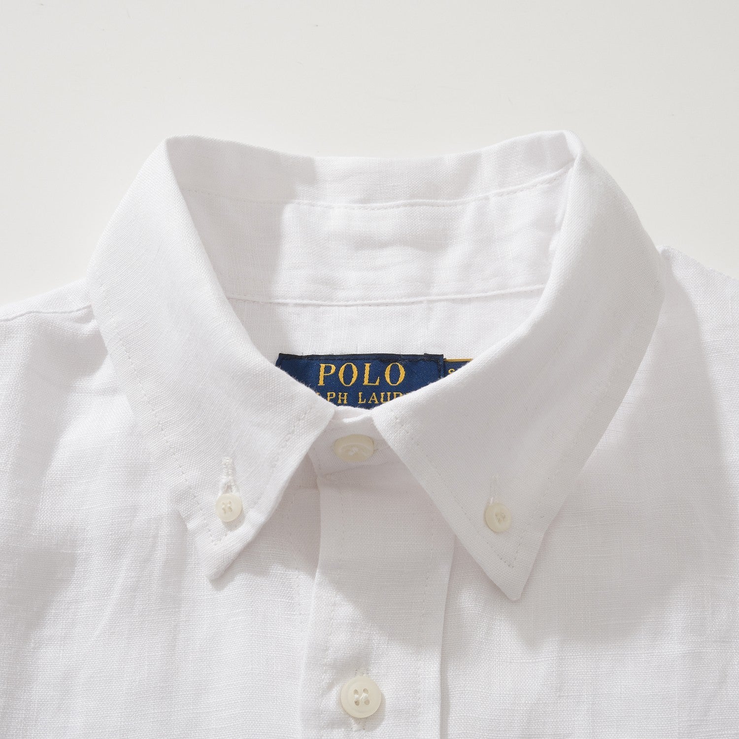 Ralph Lauren Men's Summer Solid Color Linen Fabric Single Breasted Long Sleeved Shirt #77822
