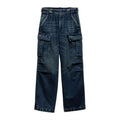 Prada Men's Four Seasons Logo Old Multi-Pocket Mid-Rise Loose Work Pants Cotton Denim Trousers Pants #81198