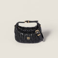 MiuMiu Matelassé Nappa Soft Leather Makeup Bag Black #334668