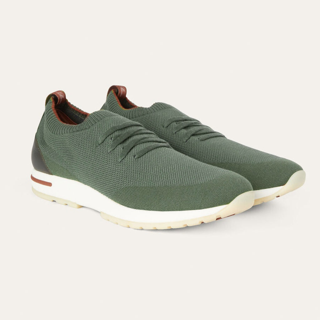 Loro Piana 360 Lp Flexy Walk Men's Autumn/winter Sports Shoes Two-tone Fashion Luxury Knit Comfortable Casual Footwear Ngvp #2435