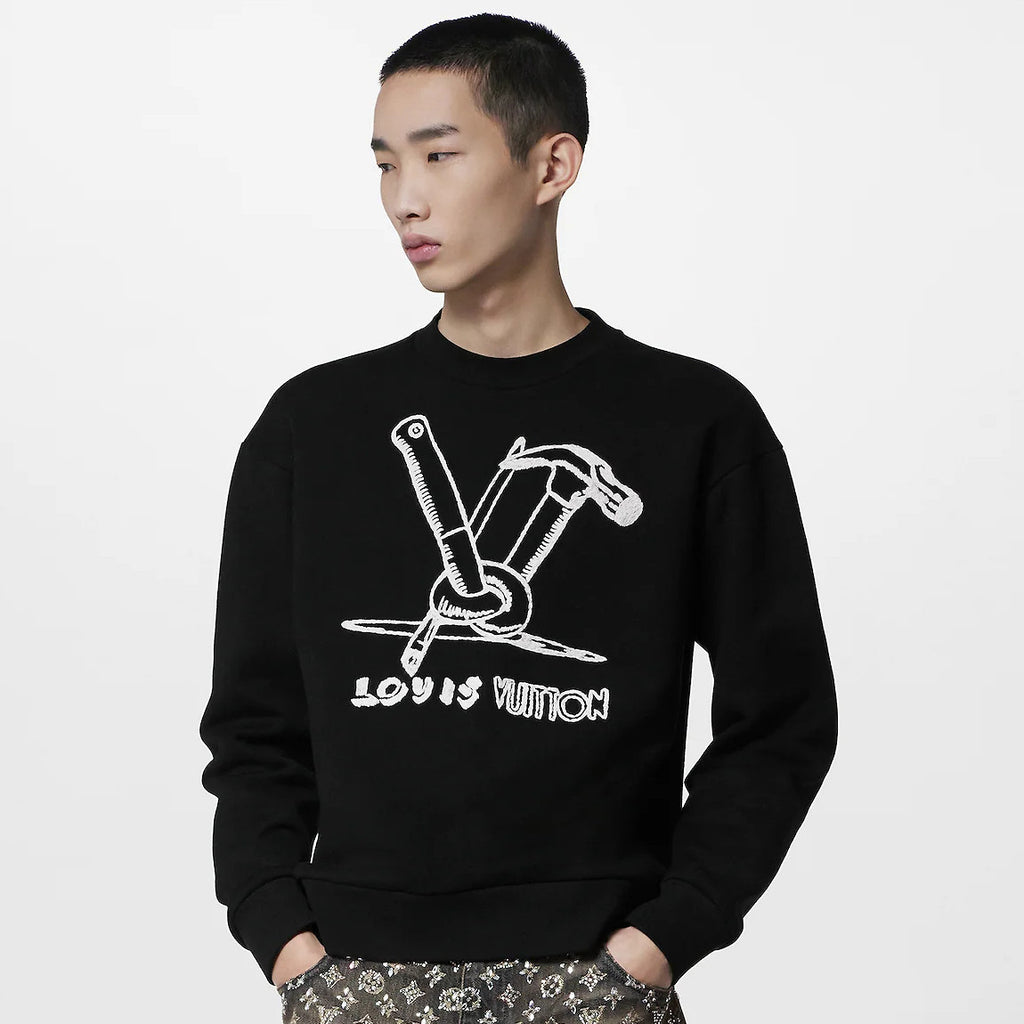 Louis Vuitton Knitted Crew Neck Pullover Sweater #96125