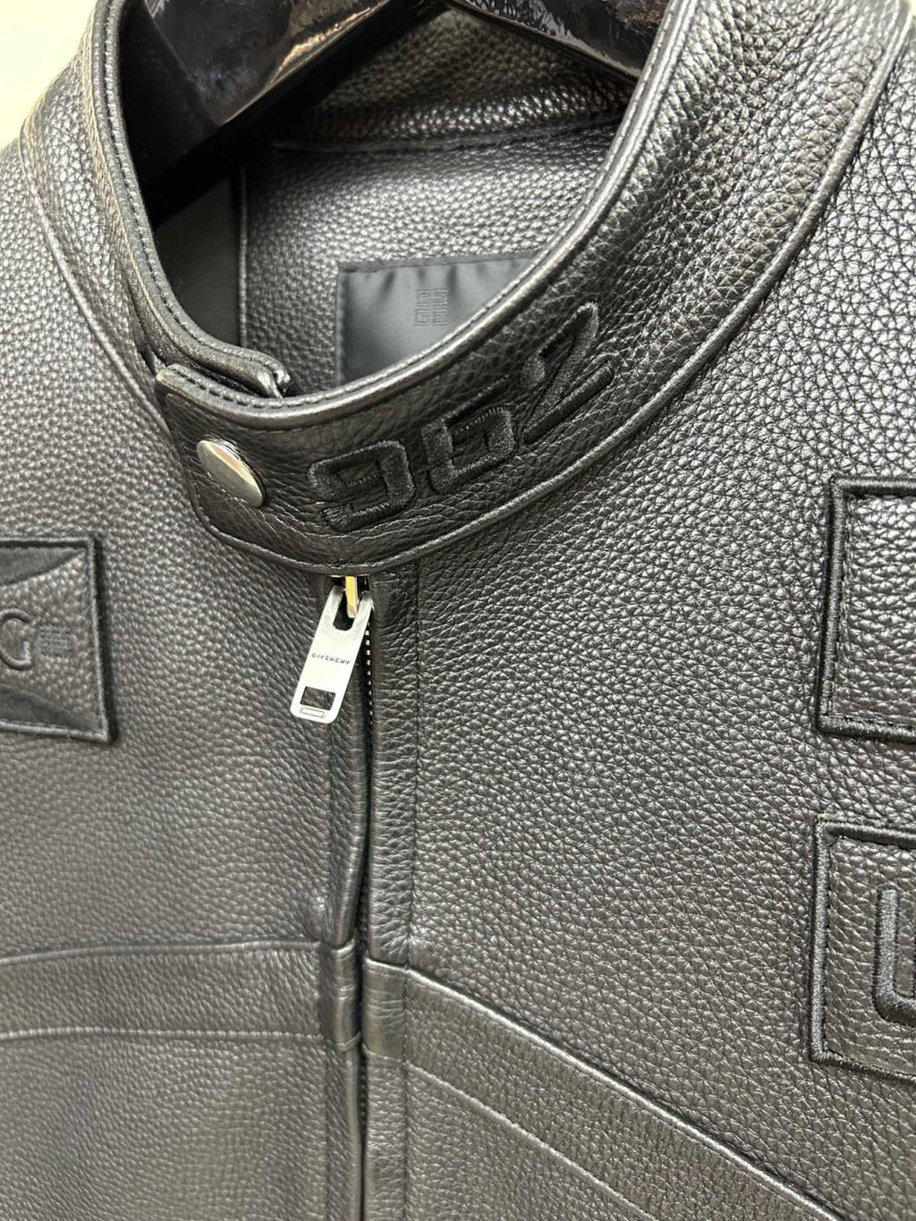 Givenchy Biker Leather Jacket Zip Up Coat #96276