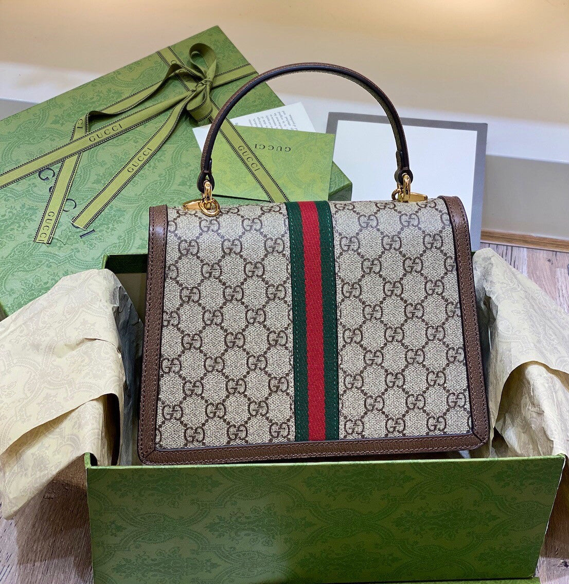 Gucci Ophidia Gg Small Top Handle Bag #335873