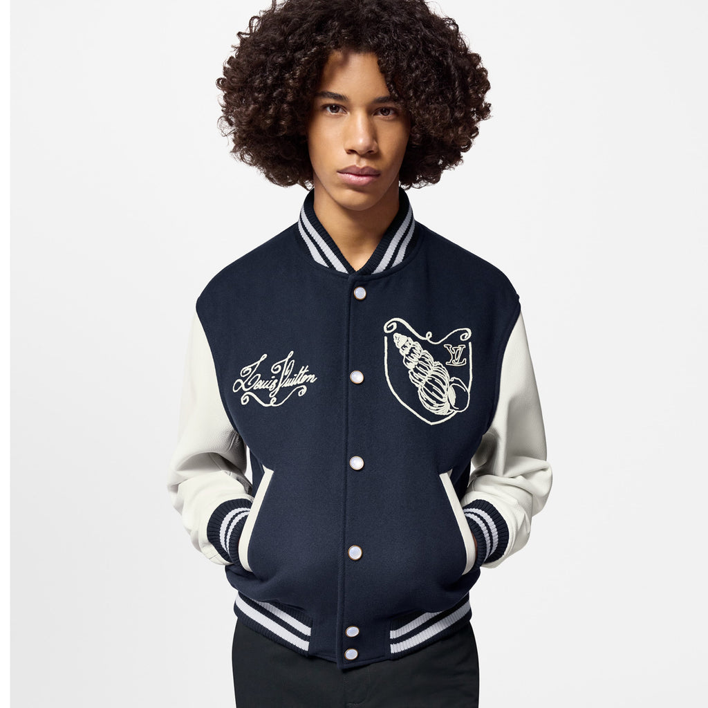 Louis Vuitton Men's Spring and Autumn Nautical Logo Embroidery Single Breasted Long Sleeve Baseball Jacket #72514
