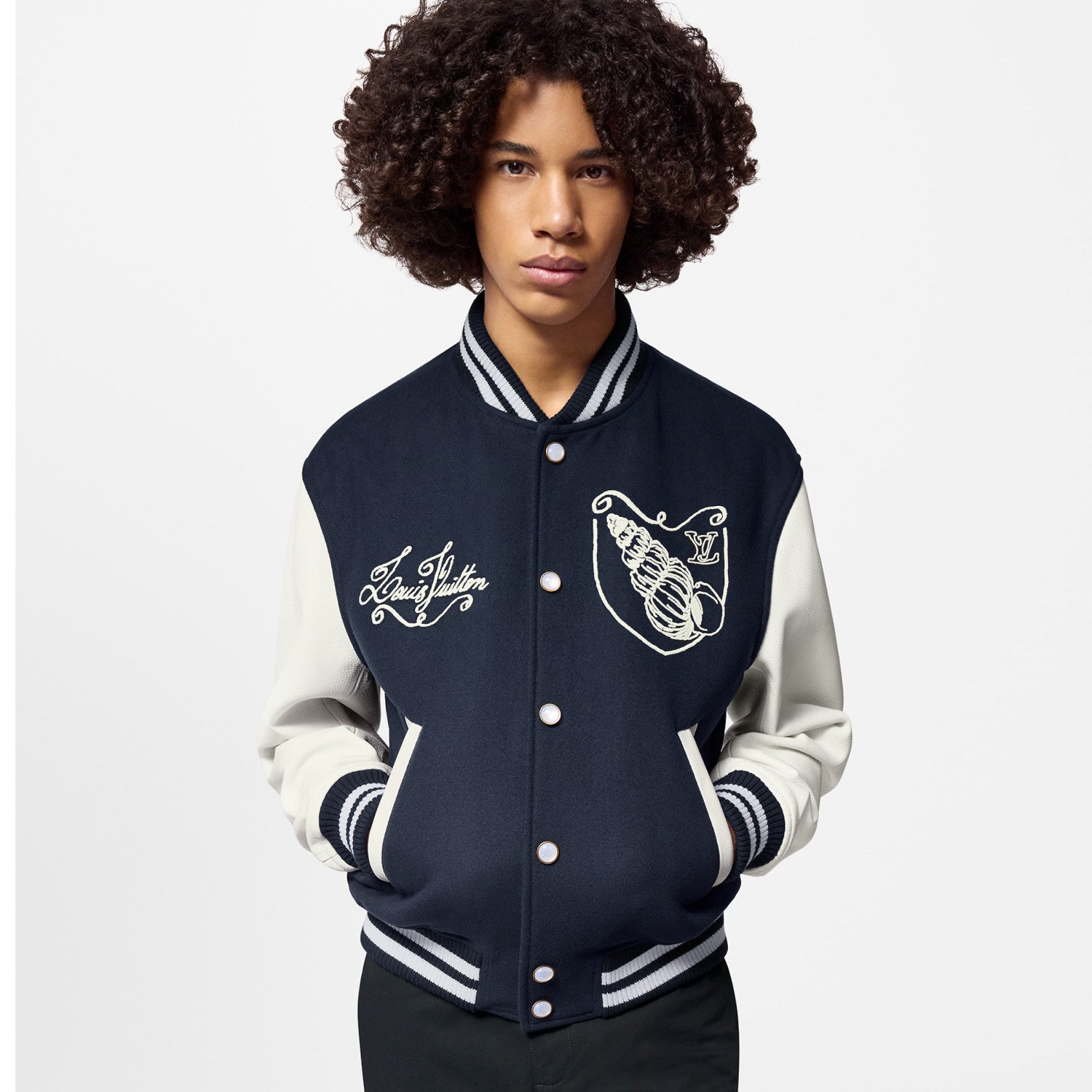 Louis Vuitton Men's Spring and Autumn Nautical Logo Embroidery Single Breasted Long Sleeve Baseball Jacket #72514