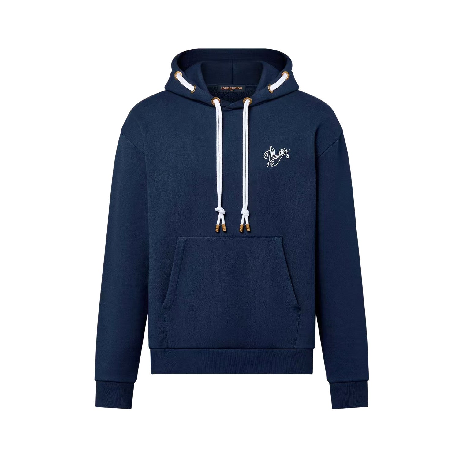Louis Vuitton Men's And Women's Spring/fall Fashion Casual Hooded Pullover Solid Color Logo Print Drawstring Hoodie Sweatshirt #79211