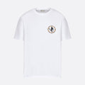 Dior Men's Summer Embroidered Round Label Solid Colour Round Neck Cotton Short Sleeve T-Shirt #97823