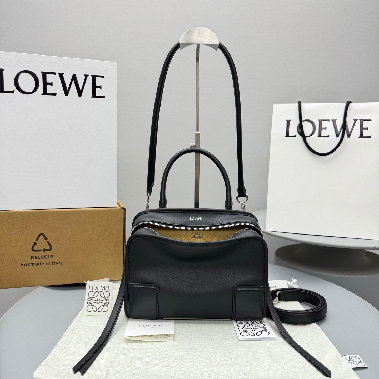 LOEWE Small Amazona 180 Bag in Soft Calfskin #380145