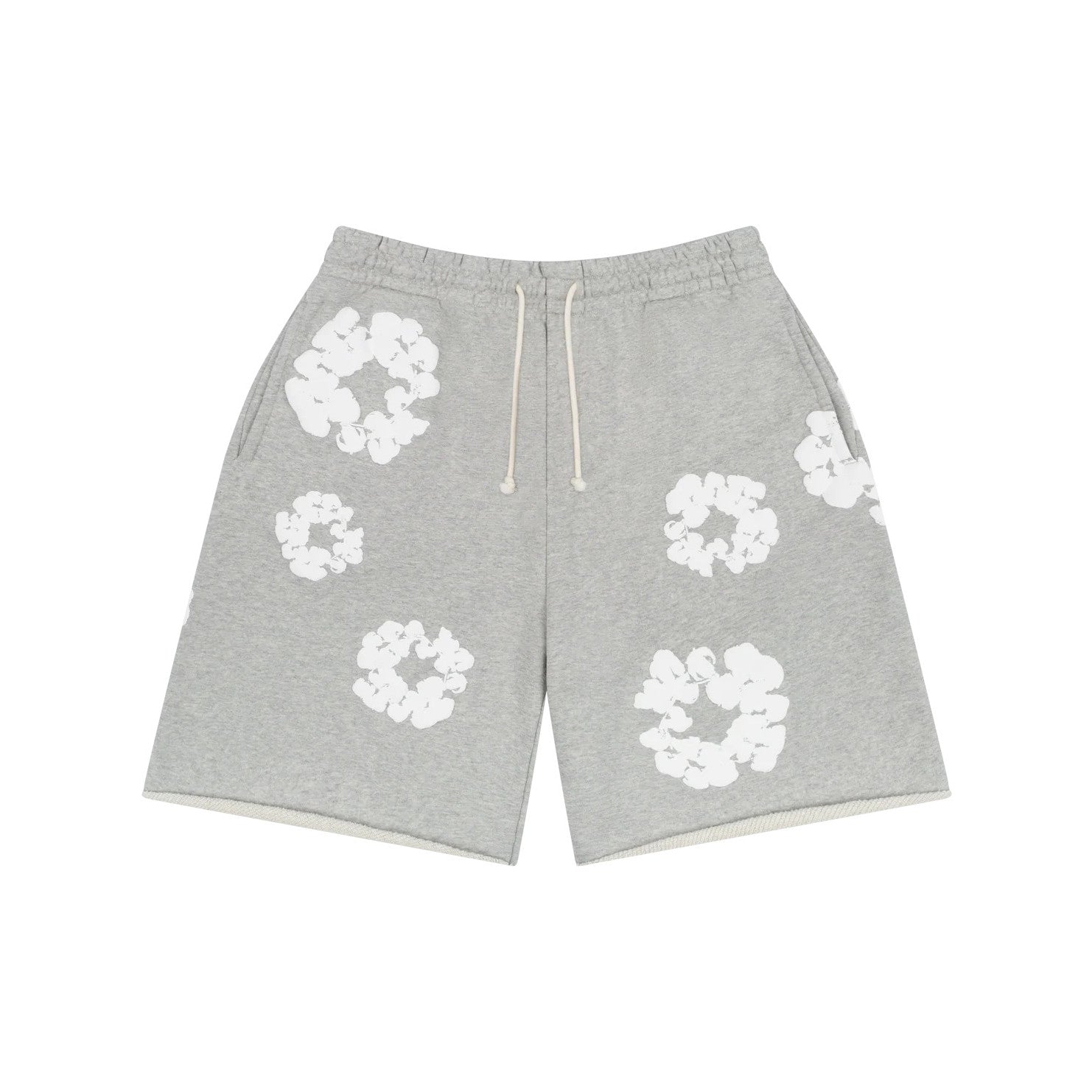 Denim Tears Men's And Women's Summer Fashion Casual Solid-color Printed Pattern Waist Elastic Drawstring Loose Fit Relaxed Shorts #79534