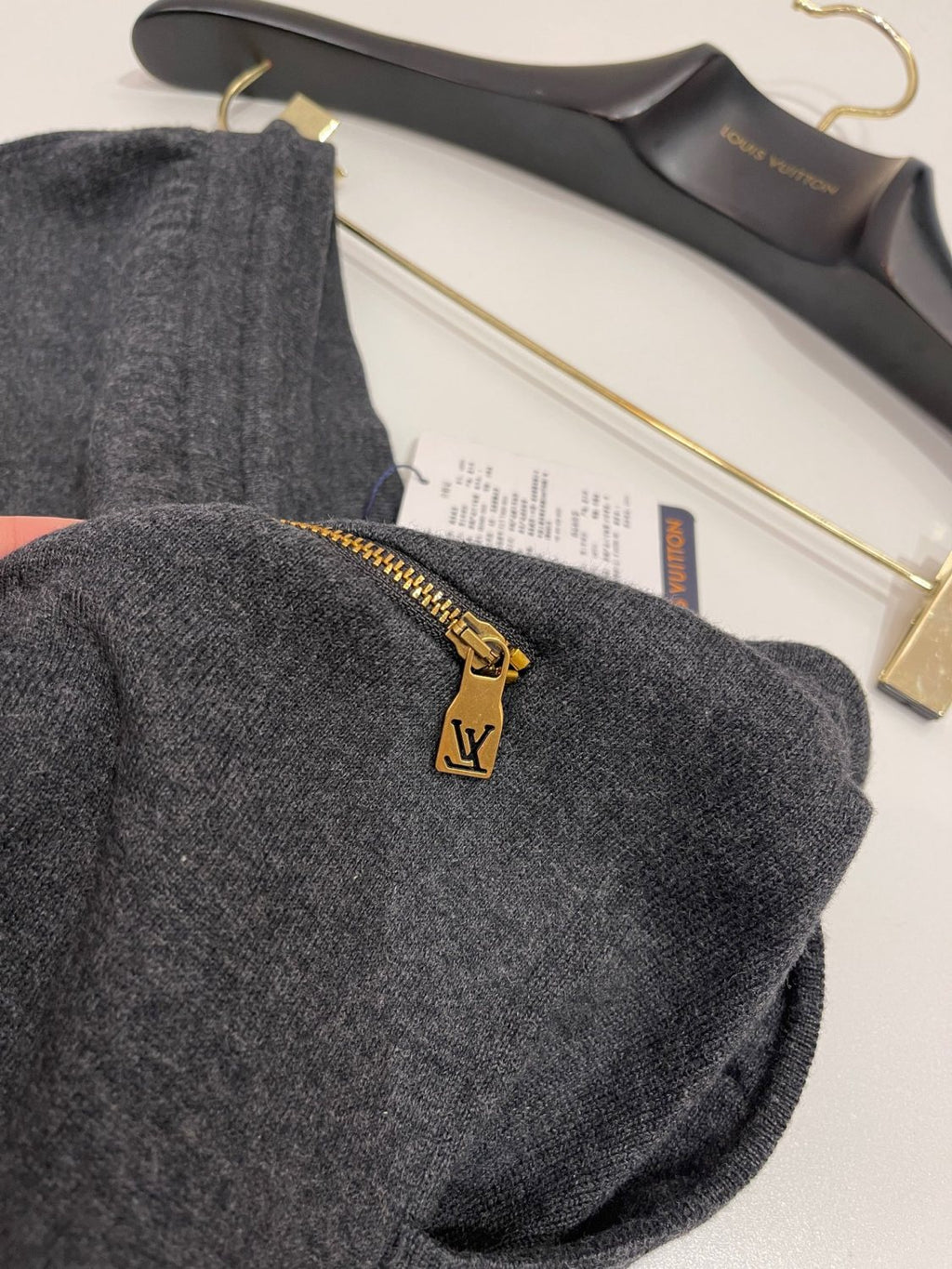 Louis Vuitton Men's Spring & Autumn Solid Color Reversible Jacquard Wool Knit Casual Pants #75175