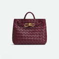 Bottega Veneta Andiamo Women's Fashion Classic Solid-Color Knitted Magnetic Snap Closure Leather Small Shoulder Bag Tote Bag Bags 766014VCPP12273 #79111