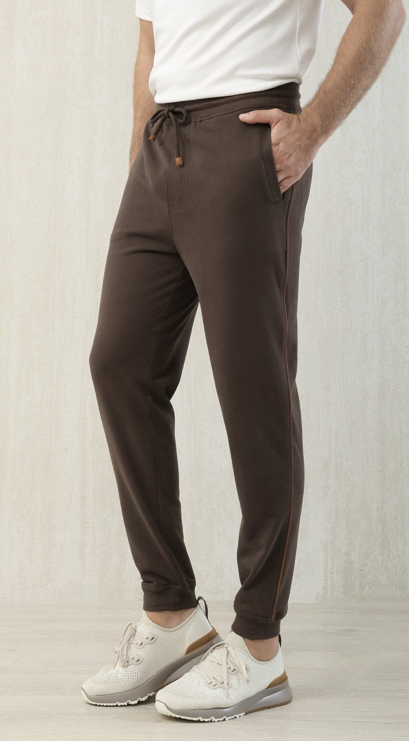 Brunello Cucinelli Men's Lace-up Sweatpants Four Seasons Solid Color Cotton Casual Drawstring Trousers Pants Ngvp #1767