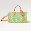 Louis Vuitton Speedy P9 Bandoulière 40 Handbag Apple Green Fresh Color Tote Travel Bag Fashionable And Trendy For Men And Women #194548