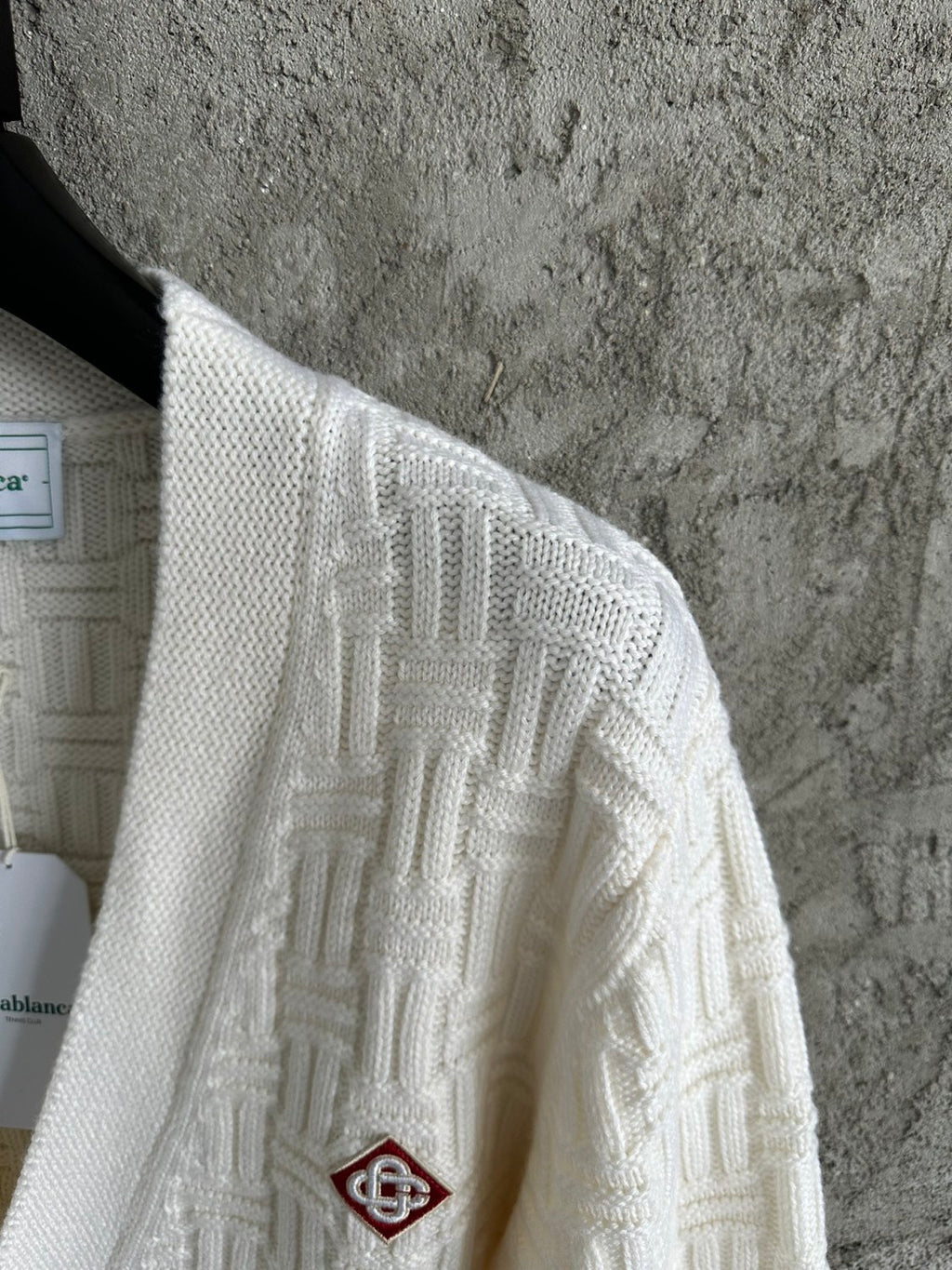 Casablanca Men's Spring And Fall Single Breasted Cozy Cardigan Knit Long Sleeved Sweater #73766
