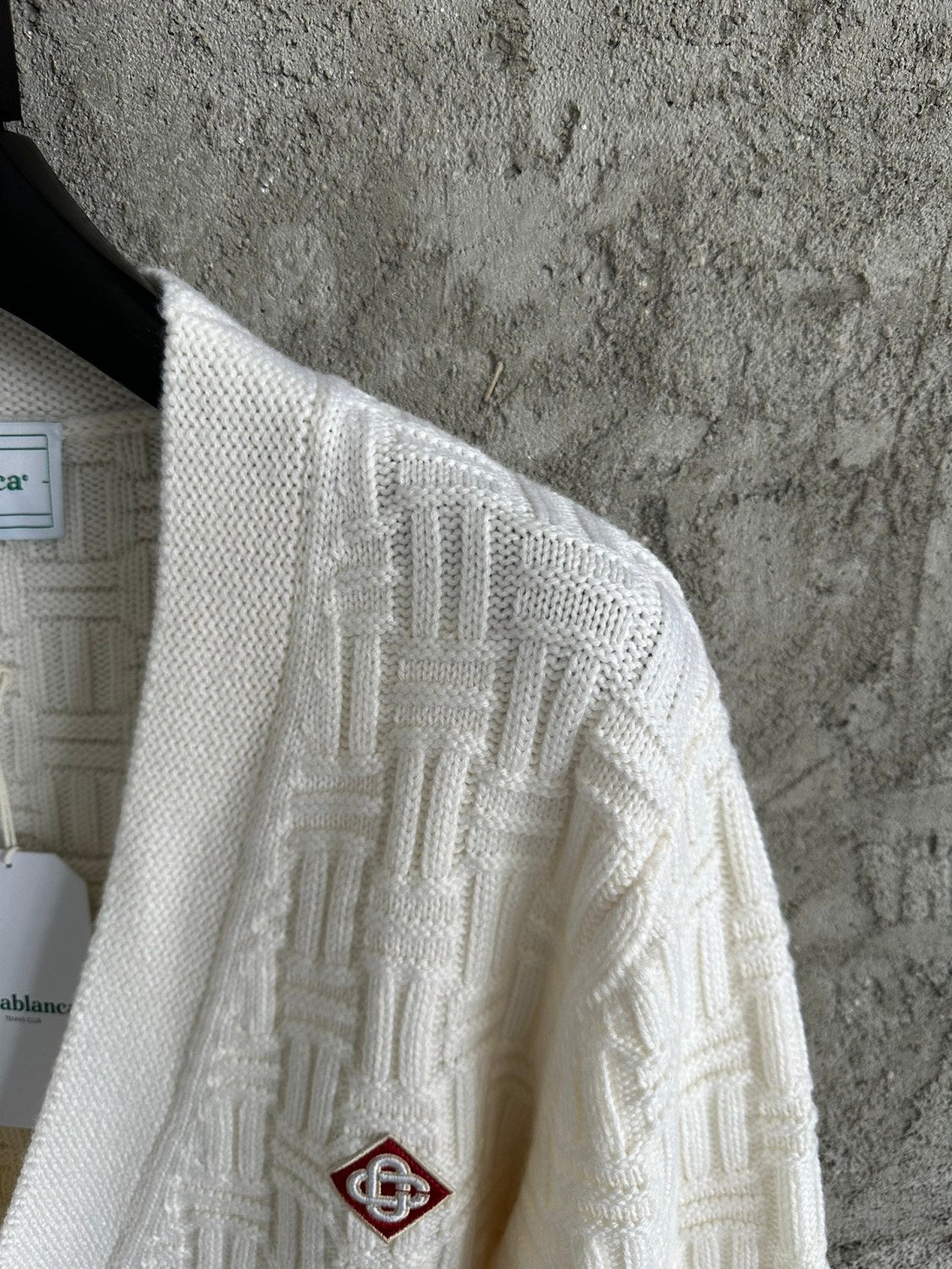 Casablanca Men's Spring And Fall Single Breasted Cozy Cardigan Knit Long Sleeved Sweater #73766