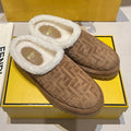 Fendi Sabot Leather Brown #335705