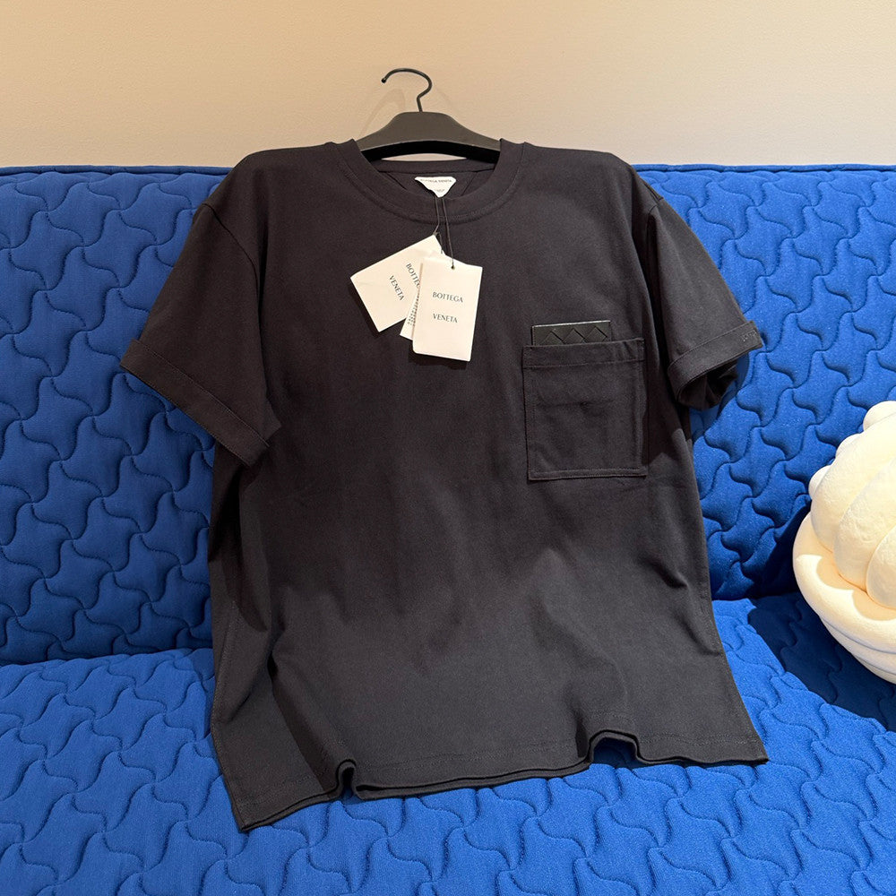 Bottega Veneta Embroidered Logo Cotton T-shirt #377948