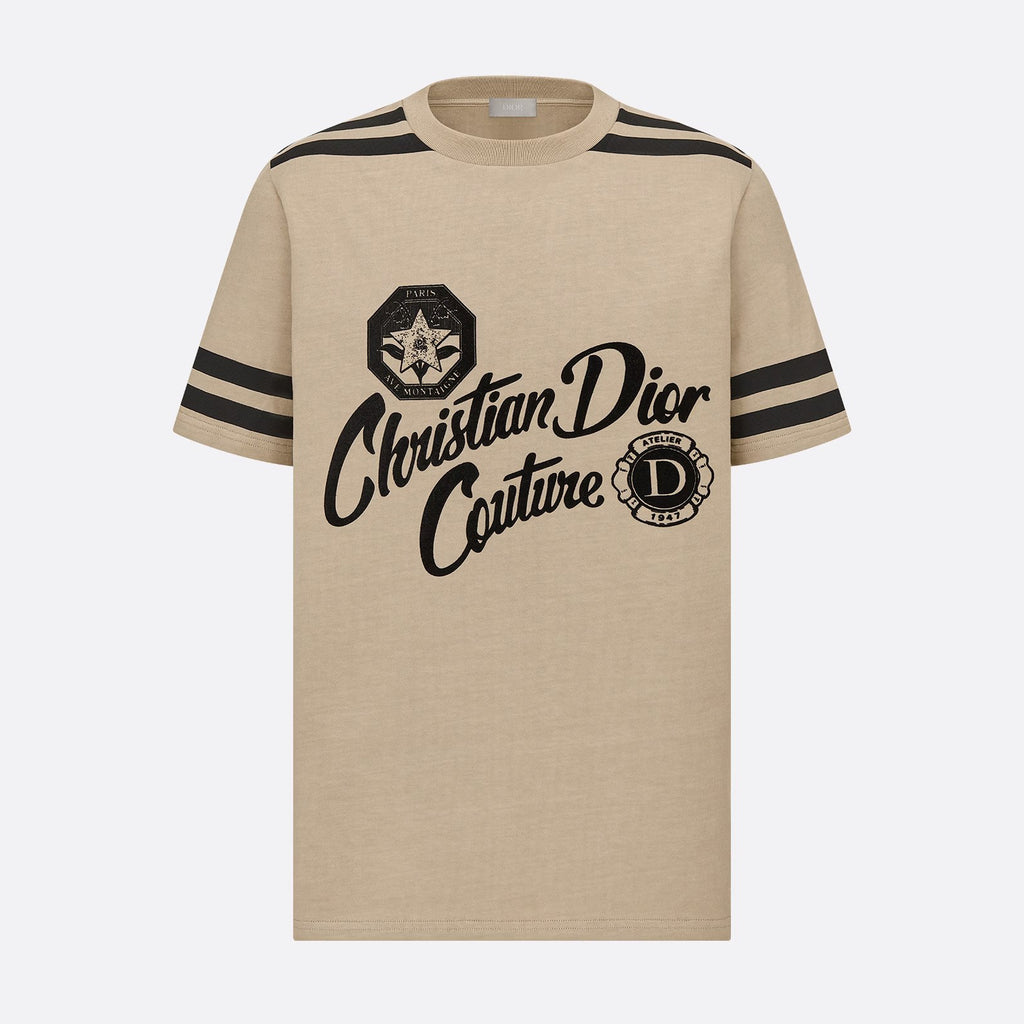 Dior Men's Summer Solid Color Letter Logo Printed Loose Round Neck Short Sleeve T-Shirt #98448