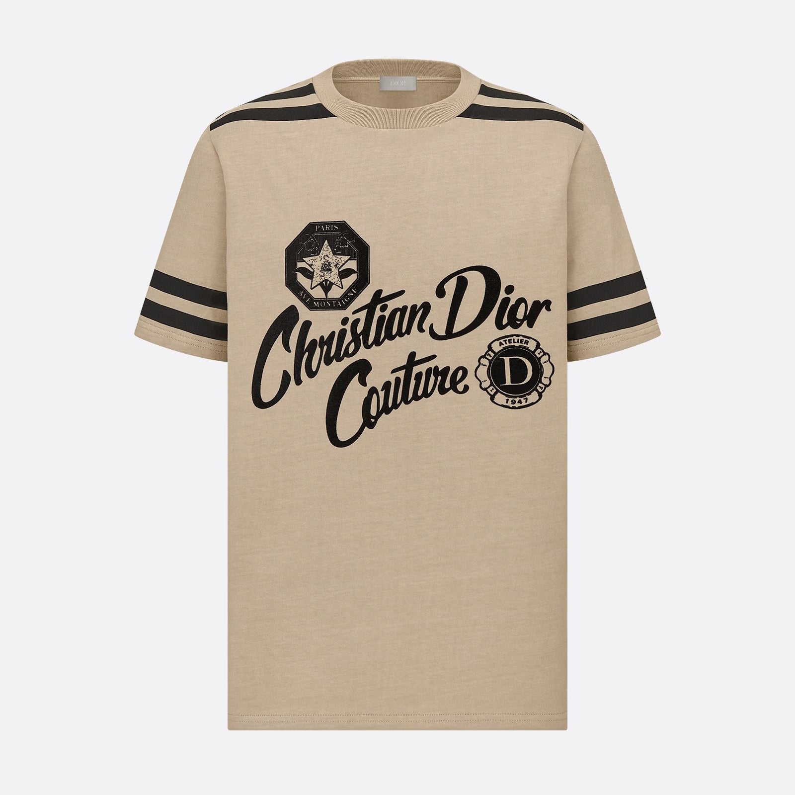 Dior Men's Summer Solid Color Letter Logo Printed Loose Round Neck Short Sleeve T-Shirt #98448