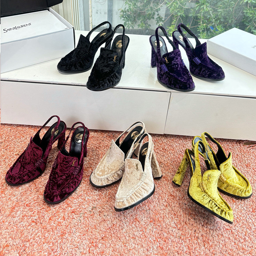 Saint Lauren High Heel Loafers #377321
