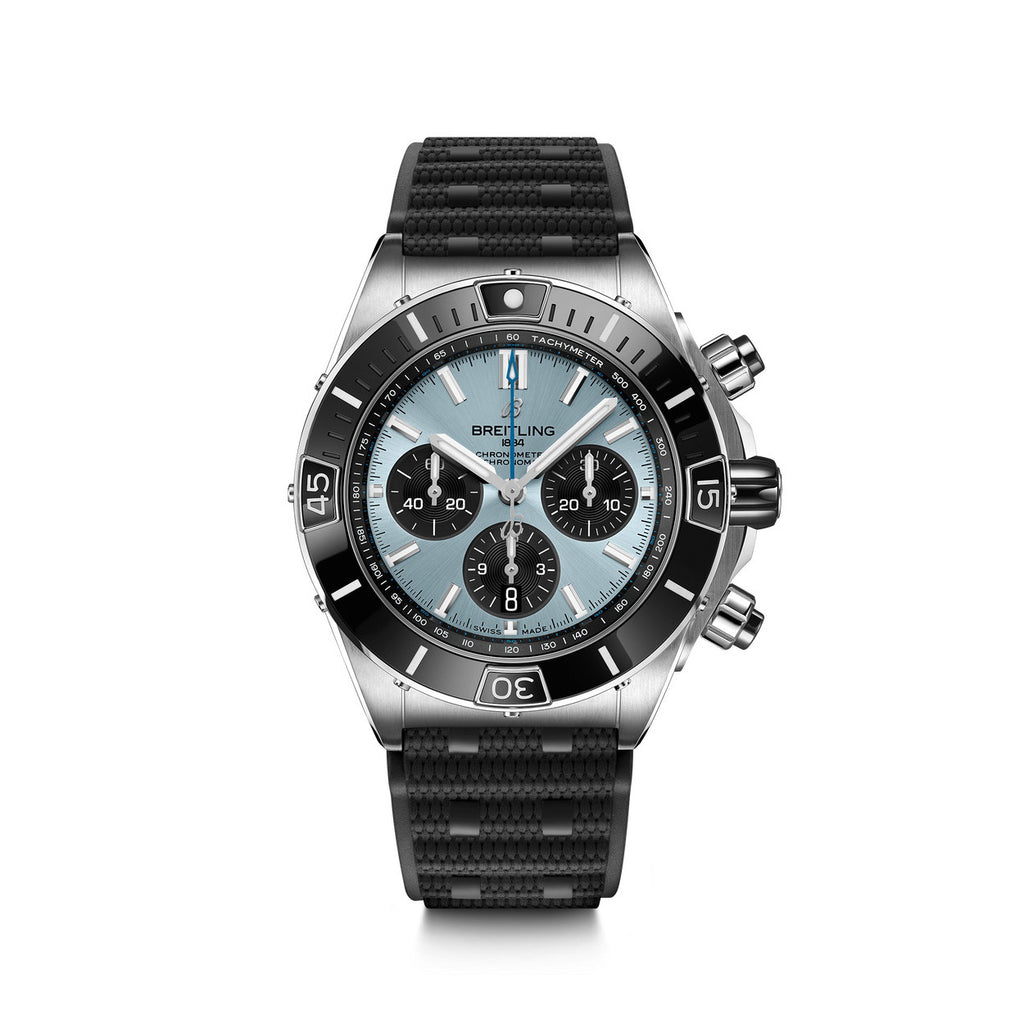Breitling Silicone Bracelet Mechanical Watch #96675