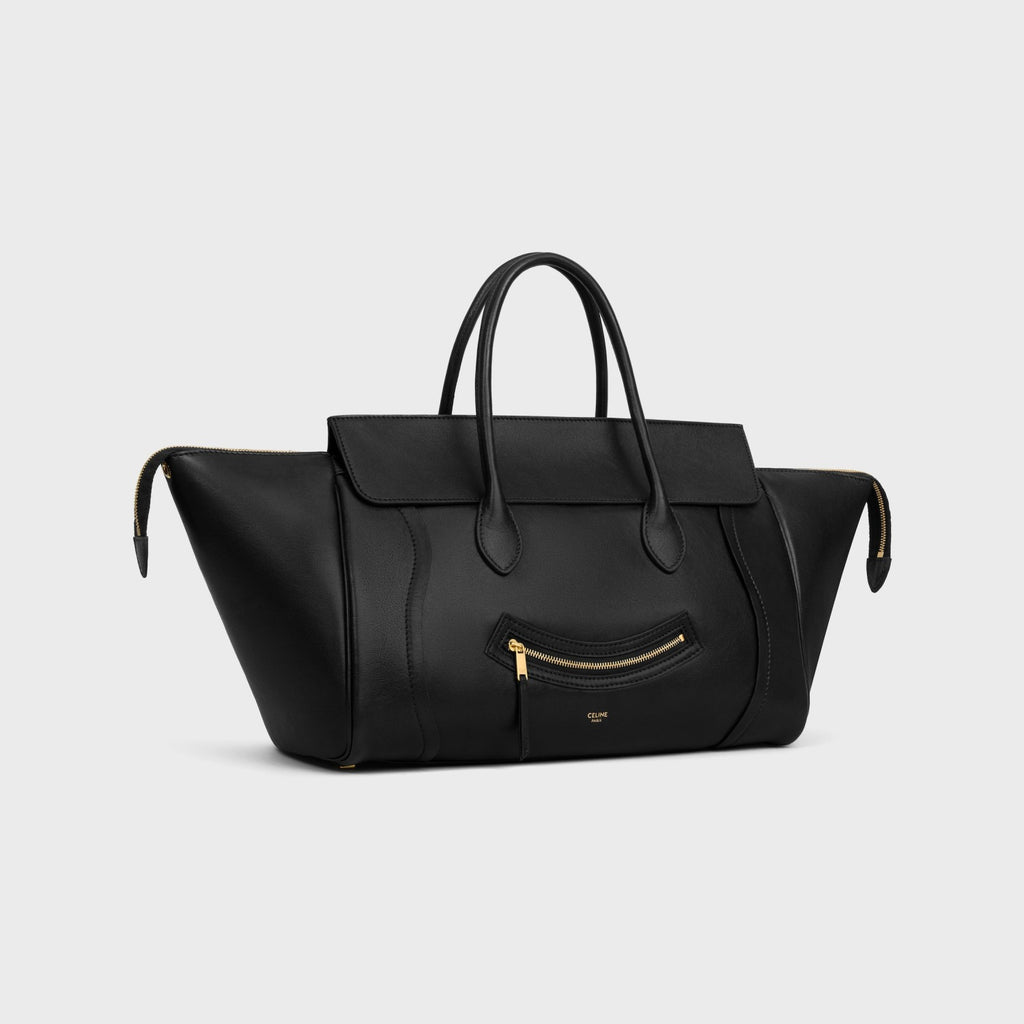 Celine Medium Smiling New Luggage in Supple Shiny Lambskin #334037