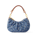 Louis Vuitton Pochette Valley Women's Solid Color Logo Print Denim Tote Bag Shoulder Bags #77379