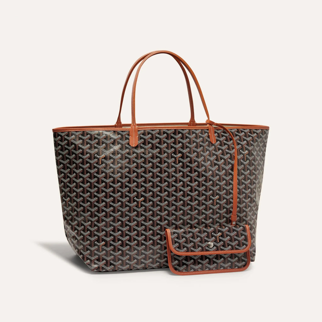 GOYARD Men's Women Saint Louis Handbag Y Full Print Casual Mother Bag Leather Shoulder Bag Tote Bags #77387