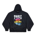 Balenciaga Men's and Women's Alphabet Printed Pattern Loose Fit Long Sleeve Paris Tropical Round Hooded Sweatshirt Pullover #98195