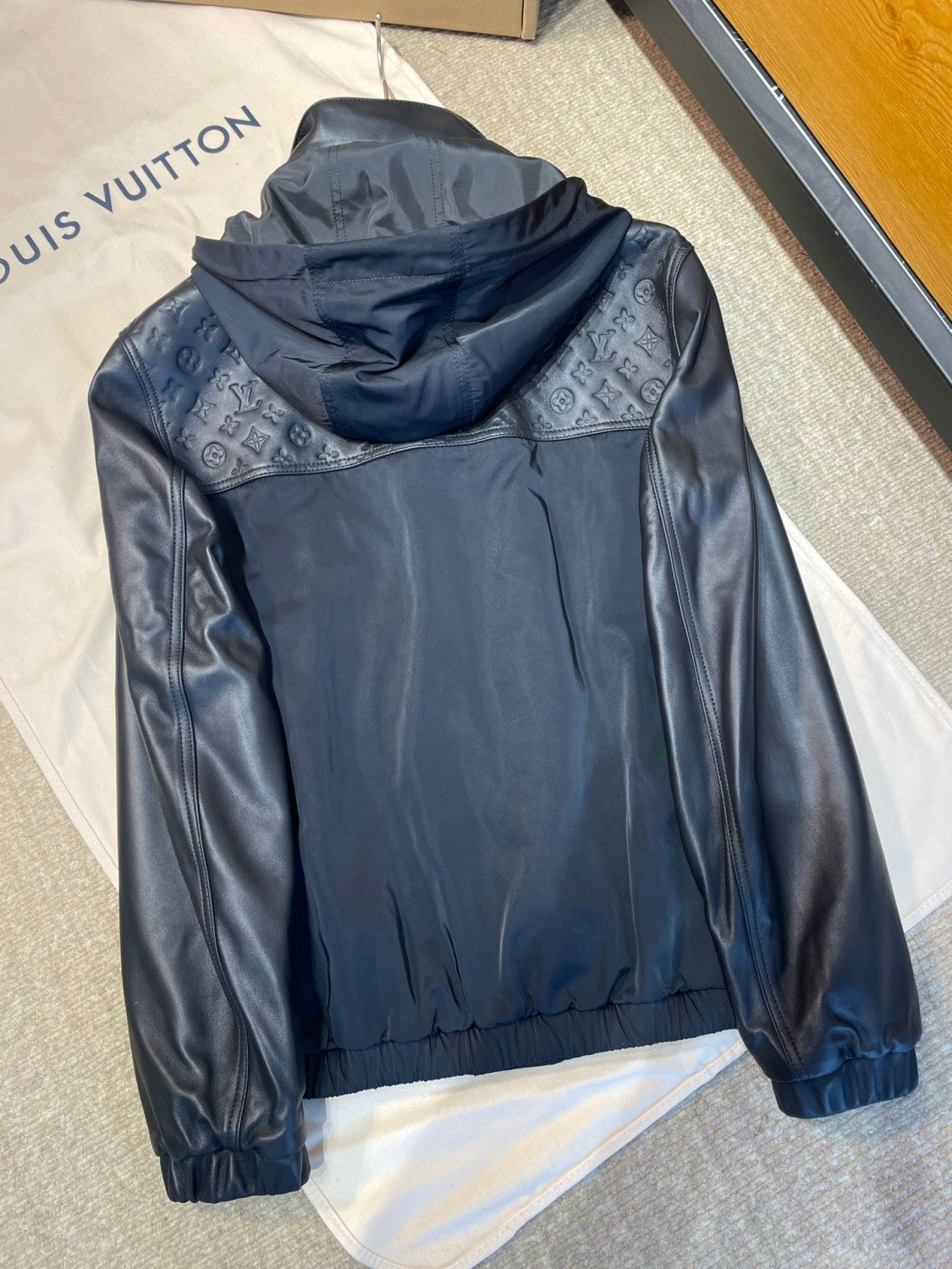 Louis Vuitton Leather Mix Windbreaker #336815