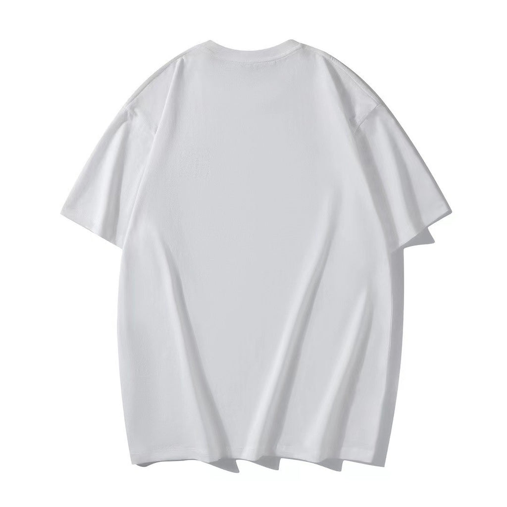 Loewe Men's and Women's Solid Color Embroidered Logo Print Round Neck Cotton Short Sleeve T-Shirt #77814