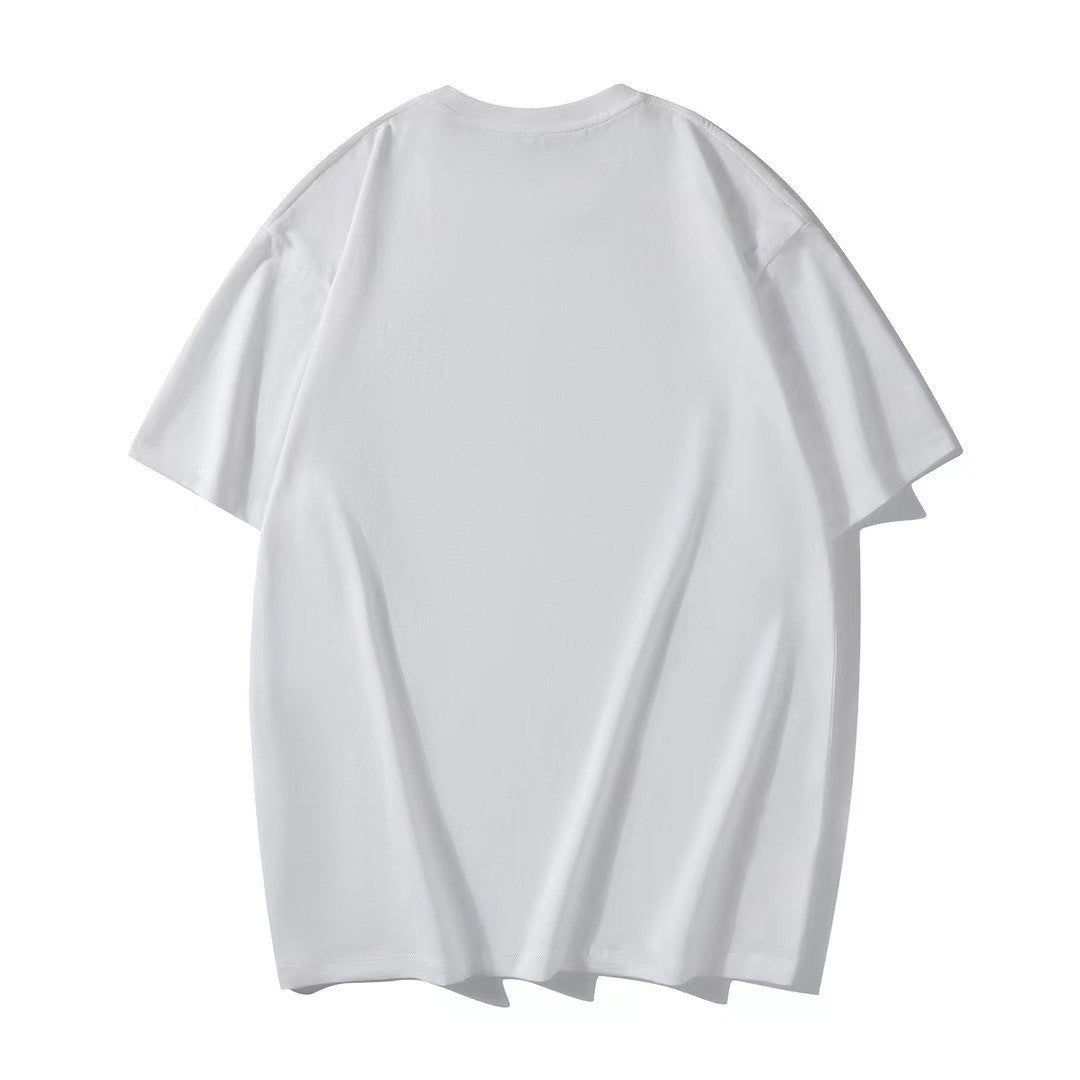 Loewe Men's and Women's Solid Color Embroidered Logo Print Round Neck Cotton Short Sleeve T-Shirt #77814