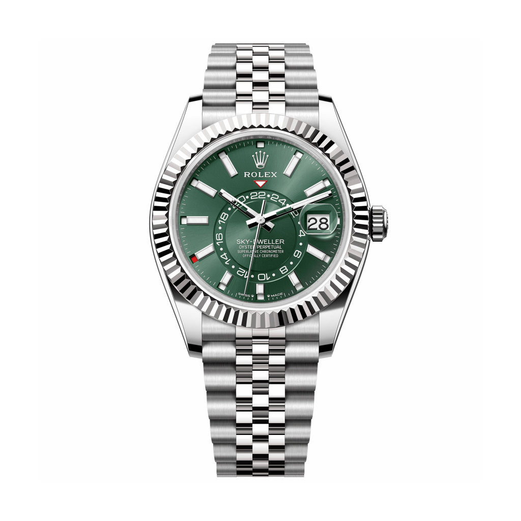 Rolex Men's Automatic Mechanical Movement Waterproof Solid Color Dial Stainless Steel Case Watch #72393