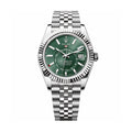 Rolex Men's Automatic Mechanical Movement Waterproof Solid Color Dial Stainless Steel Case Watch #72393