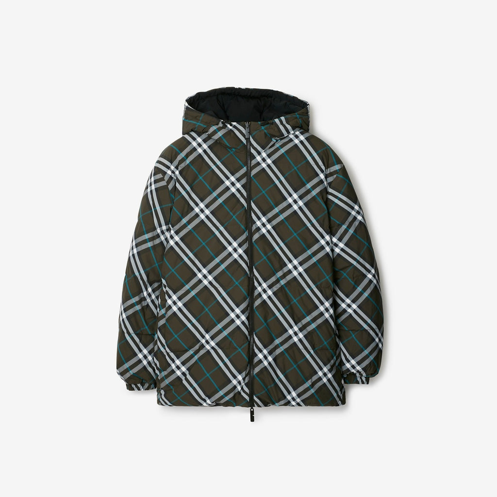 Burberry Reversible Check Nylon Puffer Jacket  #334021