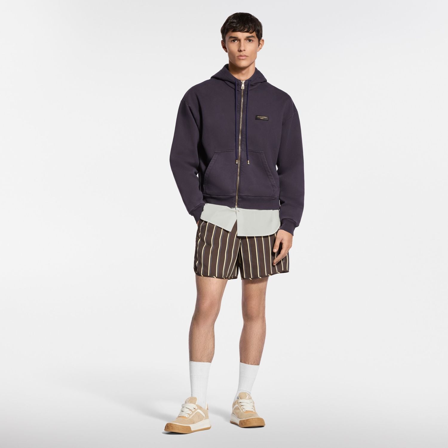 LOUIS VUITTON Vintage Zipped Hooded Blouson #378009