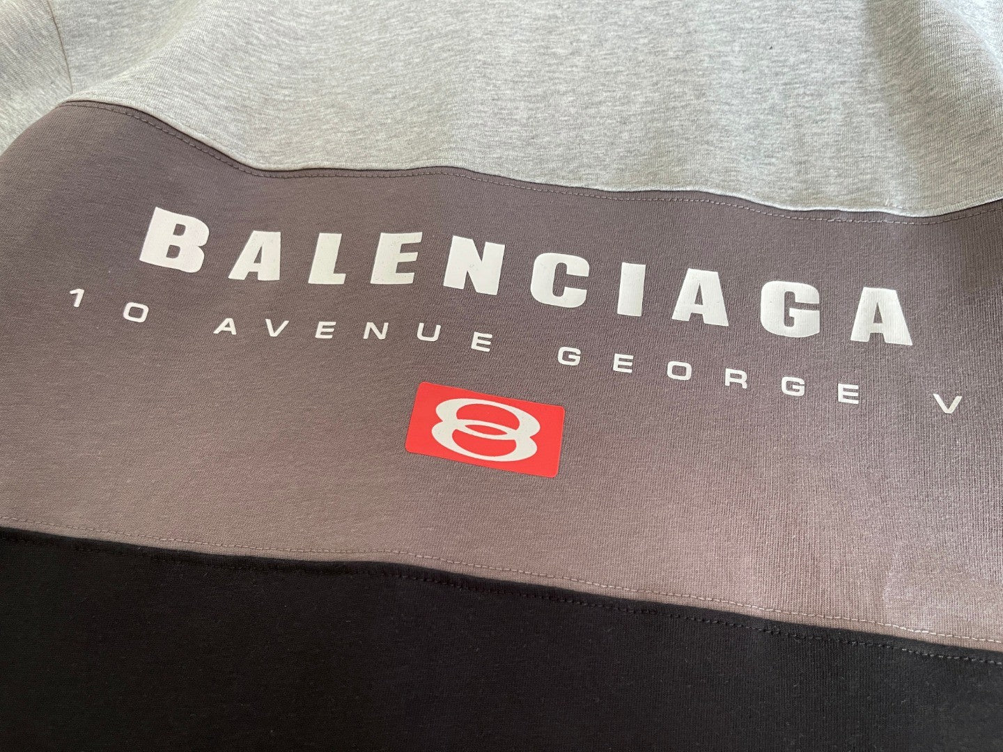 Balenciaga Men's Summer Logo Letter Printed Color Collision Round Neck Short Sleeve T-Shirt #75929