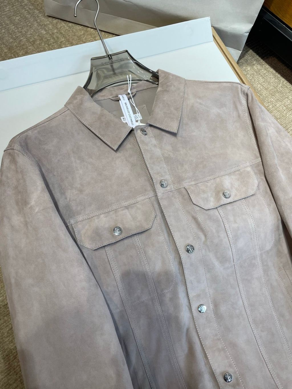 Brunello Cucinelli Men's Spring/Fall Fashion Casual Solid-Color Stand-Up Collar Single-Breasted Jacket #78845