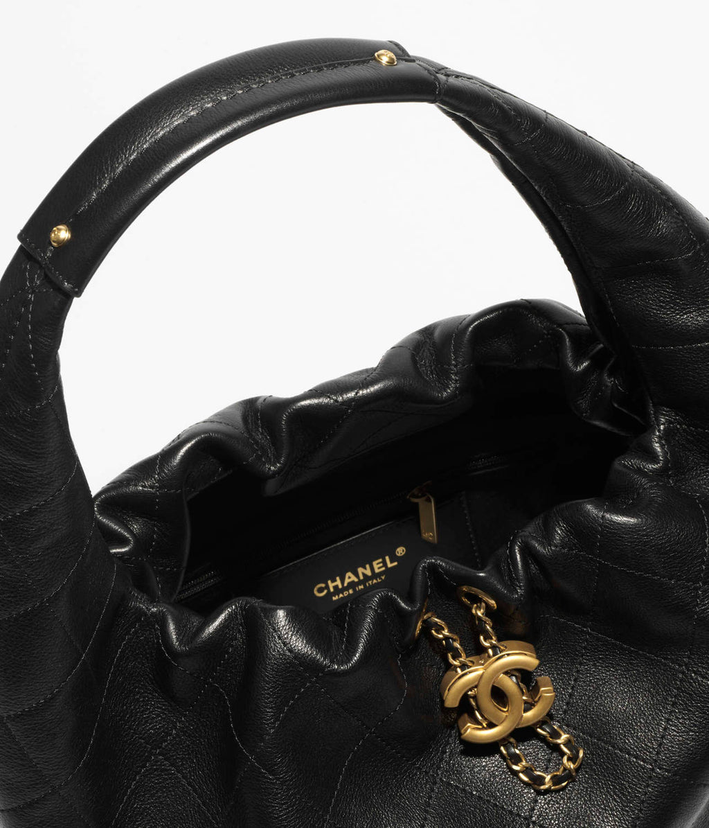 Chanel 26 Women's Large Hippie Bag Calfskin And Gold-tone Metal Bobo Haas Calfskin #332931