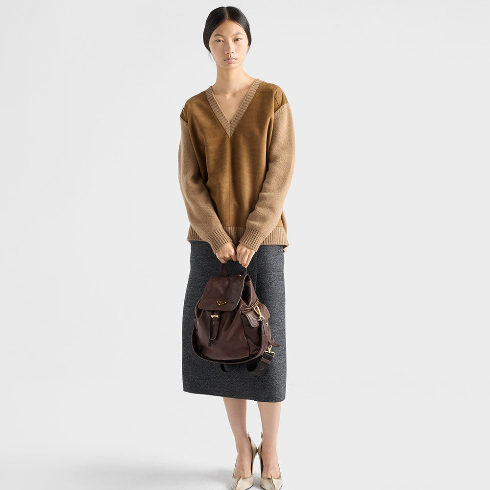 Prada Sienna Prada Explore Medium Nappa Leather Backpack #336806